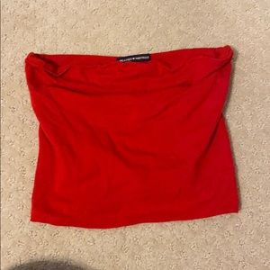 Red brandy melville tube top